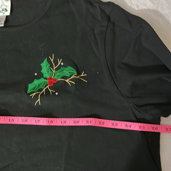 The Quacker Factory Christmas Themed long sleeve sh shirt Size 2X - Picture 4 of 7